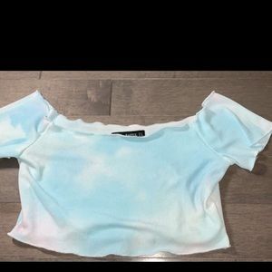 ZAFUL cropped tie dye top